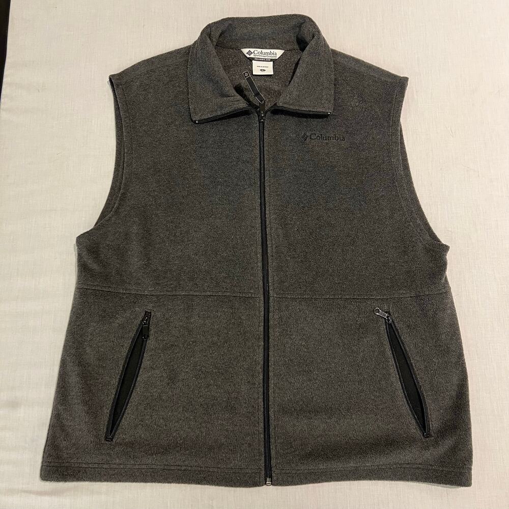 Columbia Full Zip Fleece Vest Sz L